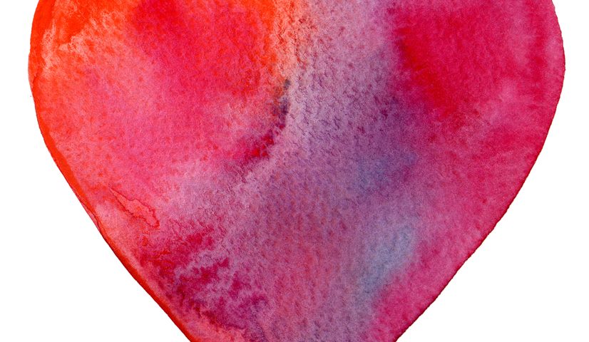 water color heart