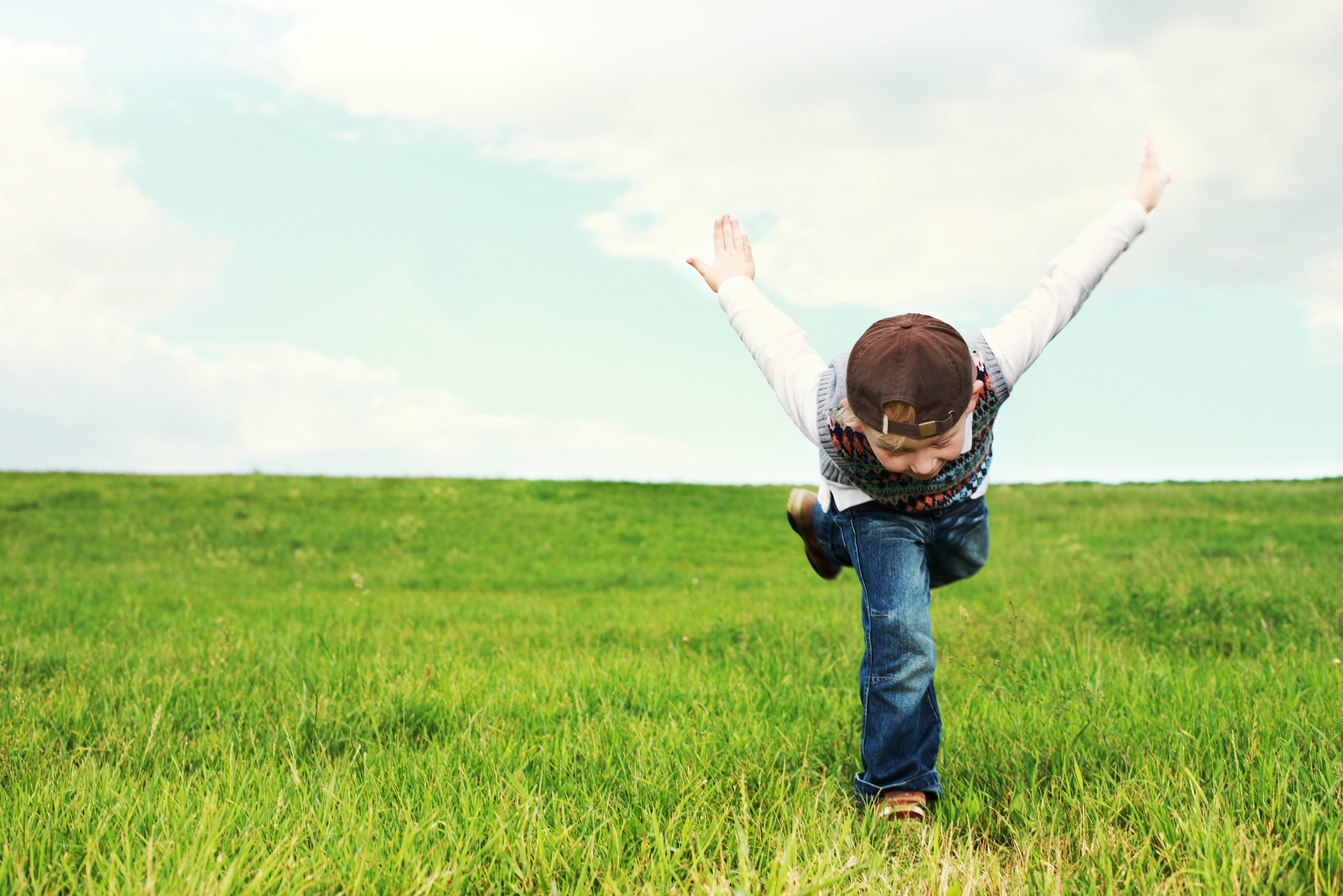 Child doing yoga